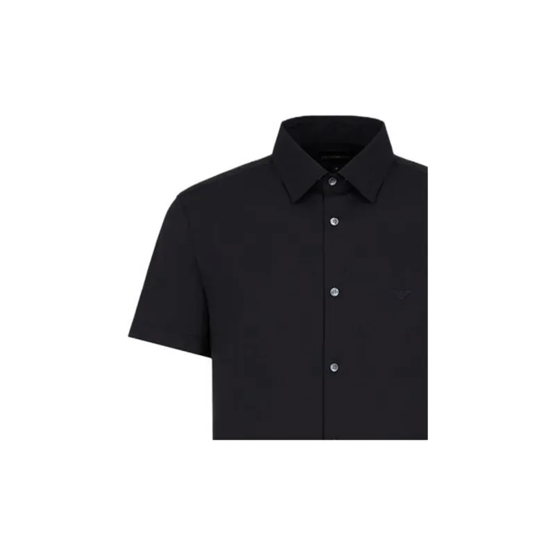 EMPORIO ARMANI Short sleeved Stretch Nylon blend Shirt-4