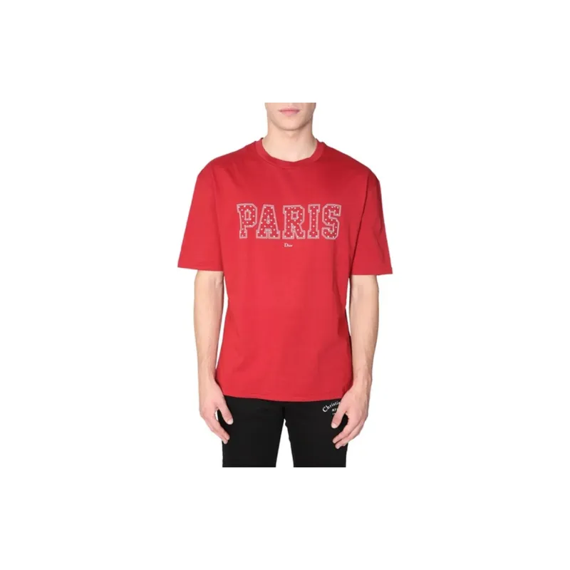 DIOR T Shirts Men Red-1