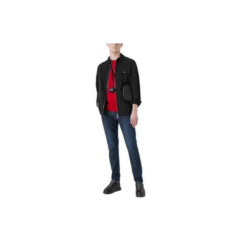 EMPORIO ARMANI Logo Embroidered Skinny Jeans-3