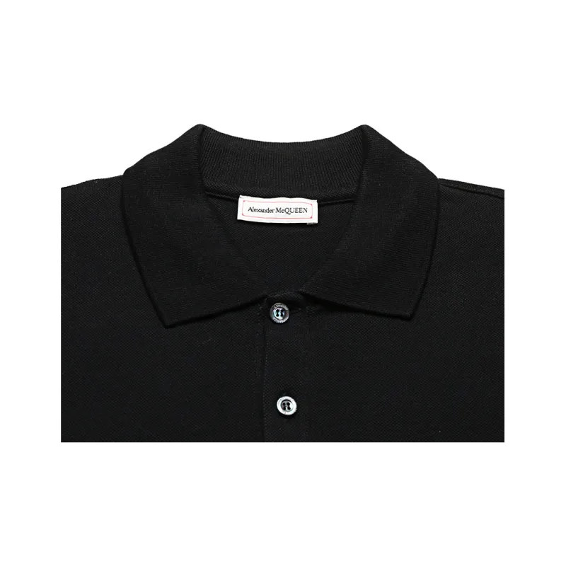 Alexander McQueen Polo Shirts Men Black-5