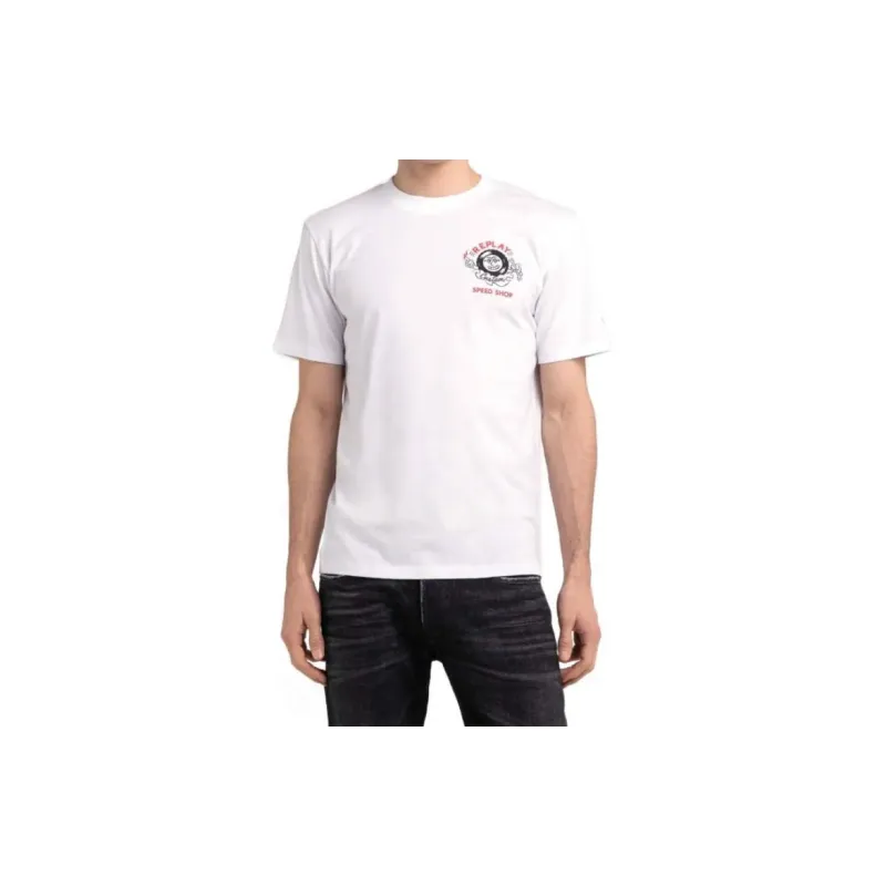 REPLAY T-Shirts Men White-1