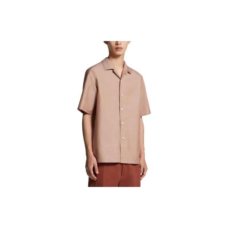 Zzegna Shirts Men Dark Beige-1