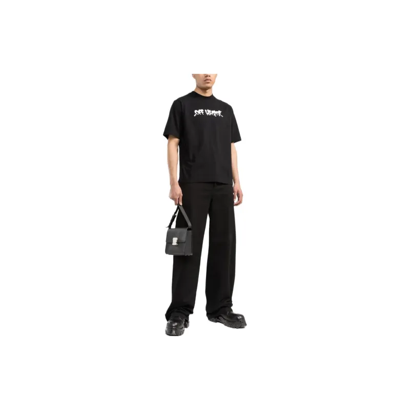 OFF WHITE Neen Graffiti Ow Logo T Shirt-3