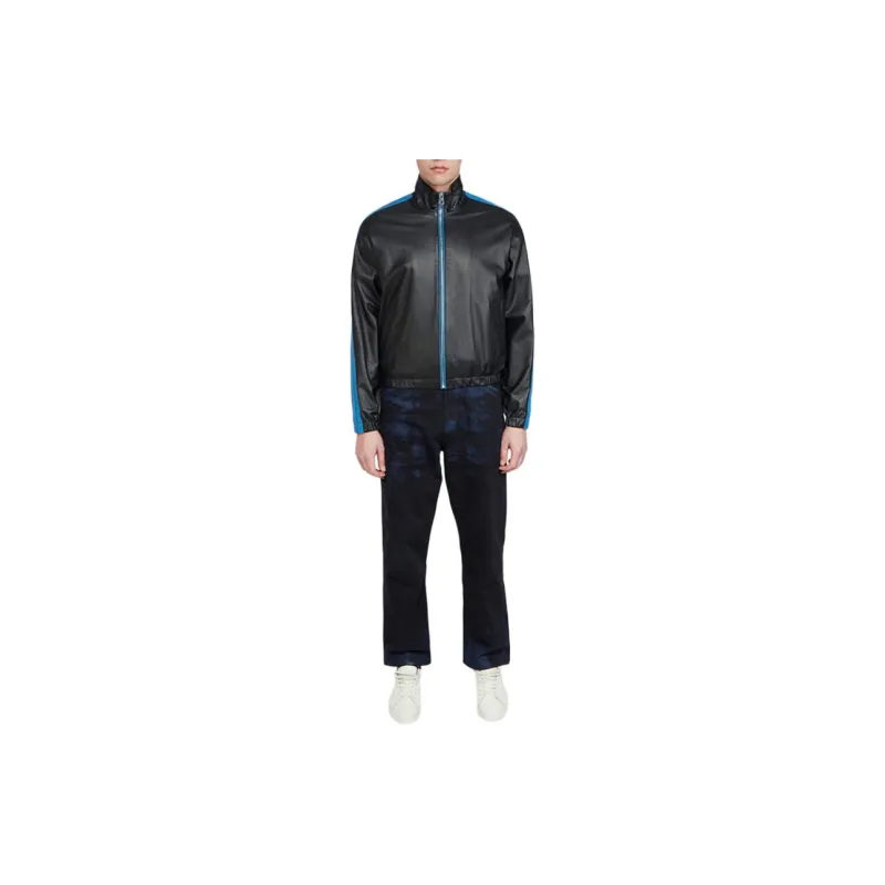 MARNI Leather Jackets Men Black-3