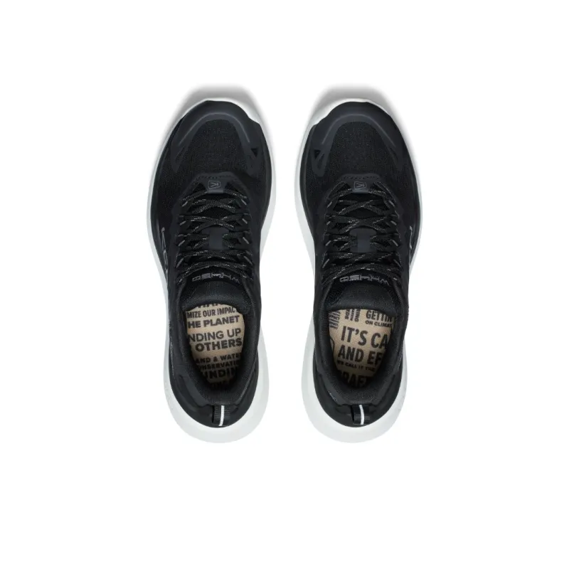 KEEN WK450 Cushioning Wear Resistant Low Top Casual Shoes Women's Black White-3