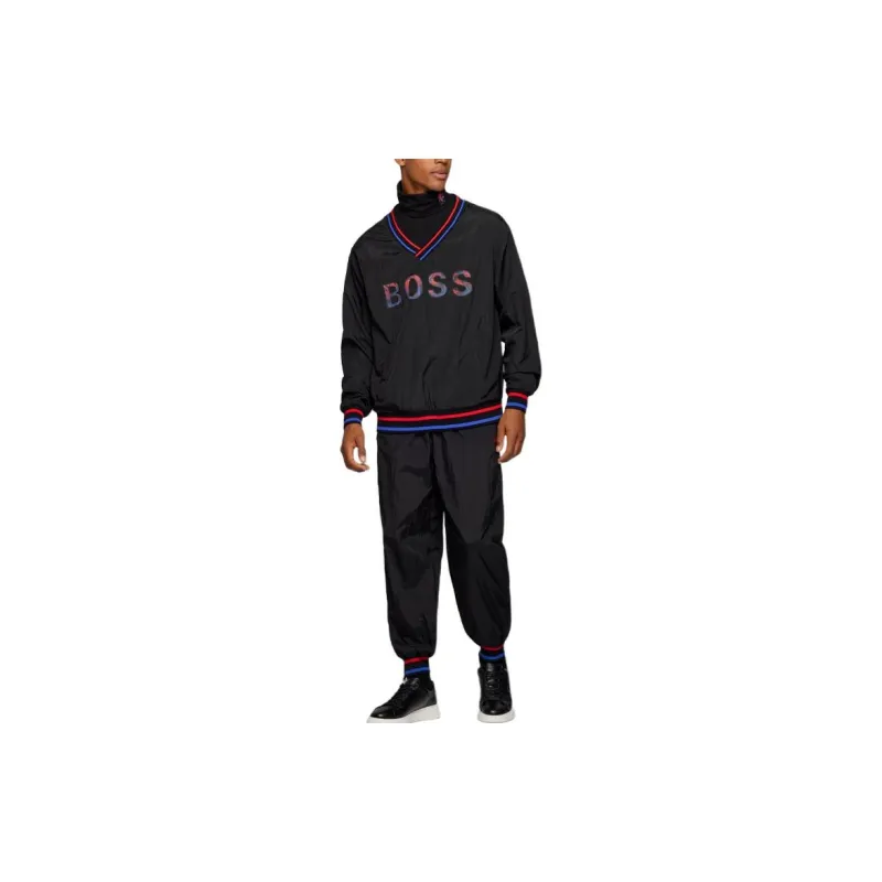 HUGO BOSS Knitted Sports Pants Men's Black-1