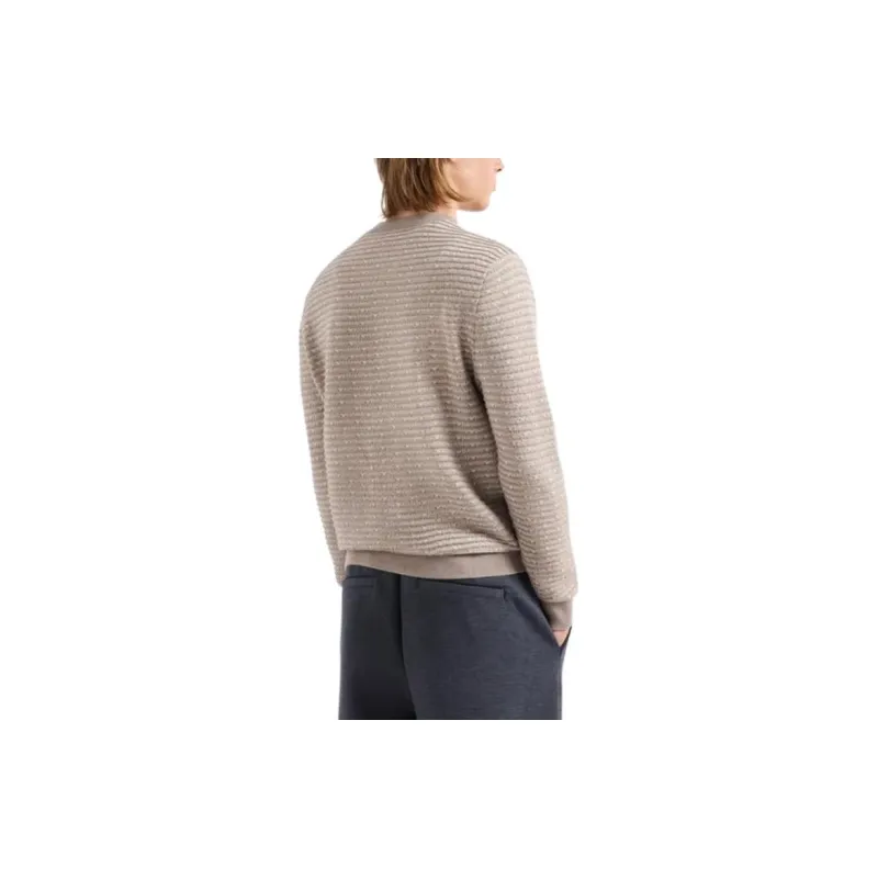 EMPORIO ARMANI Striped Ribbed Jumper-2
