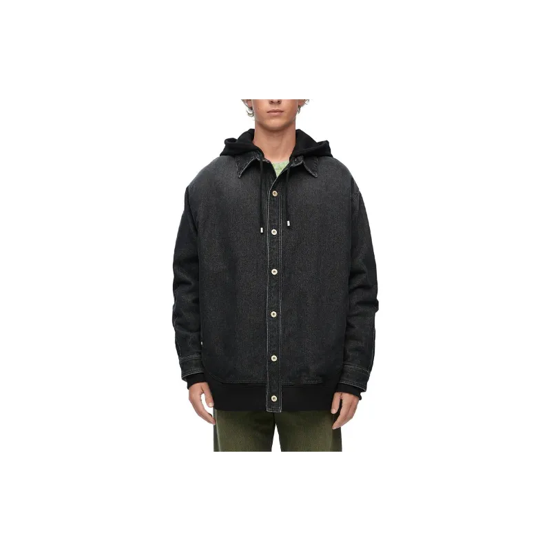 LOEWE Hooded Denim Jacket-2