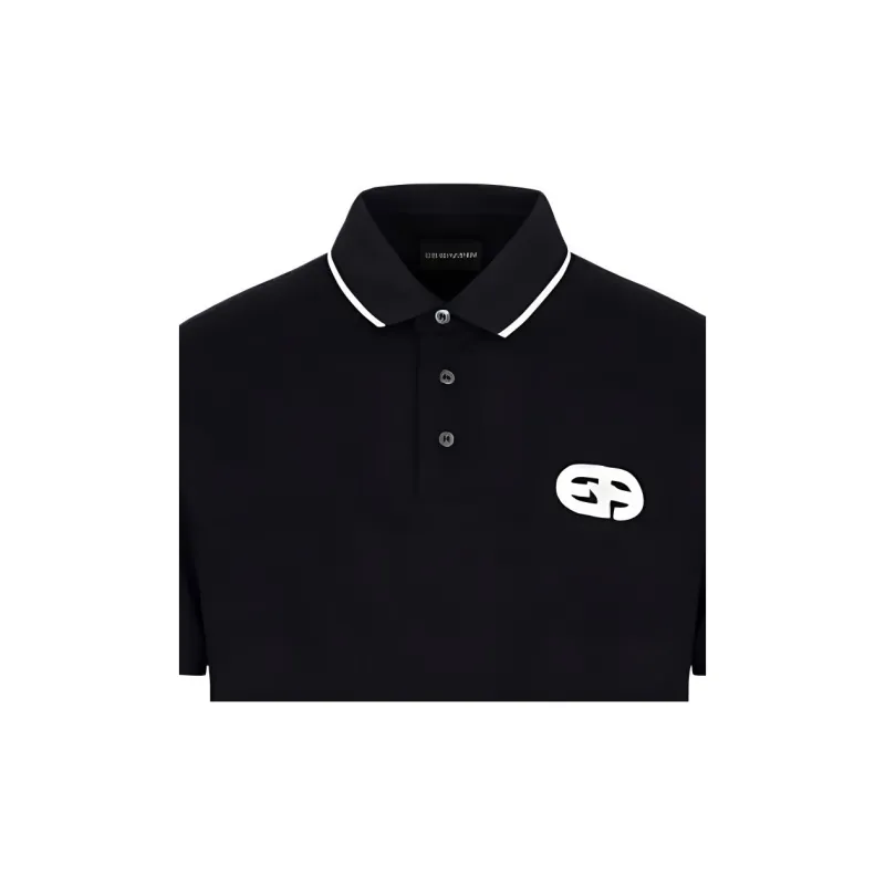 EMPORIO ARMANI FW22 Polo Shirt Men's Navy Blue-5