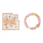 Double-Sided Print Chinese Handkerchief-Dreamy Khaki. Blessing Fortune Abundance · Beaded Bracelet (Pink)