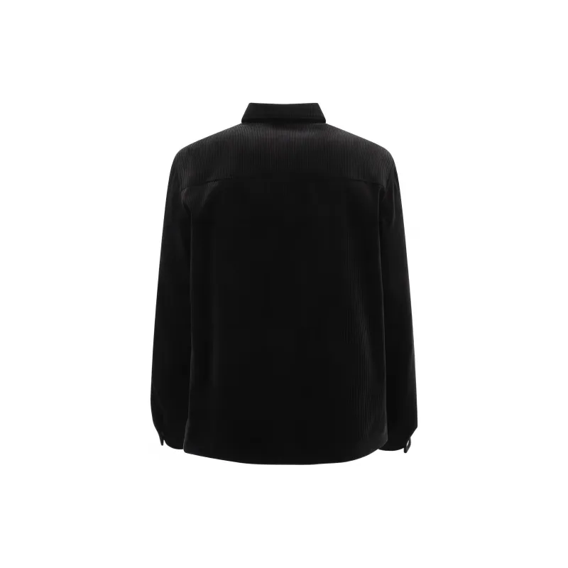 PRADA Long Sleeved Logo Plaque Shirt-1