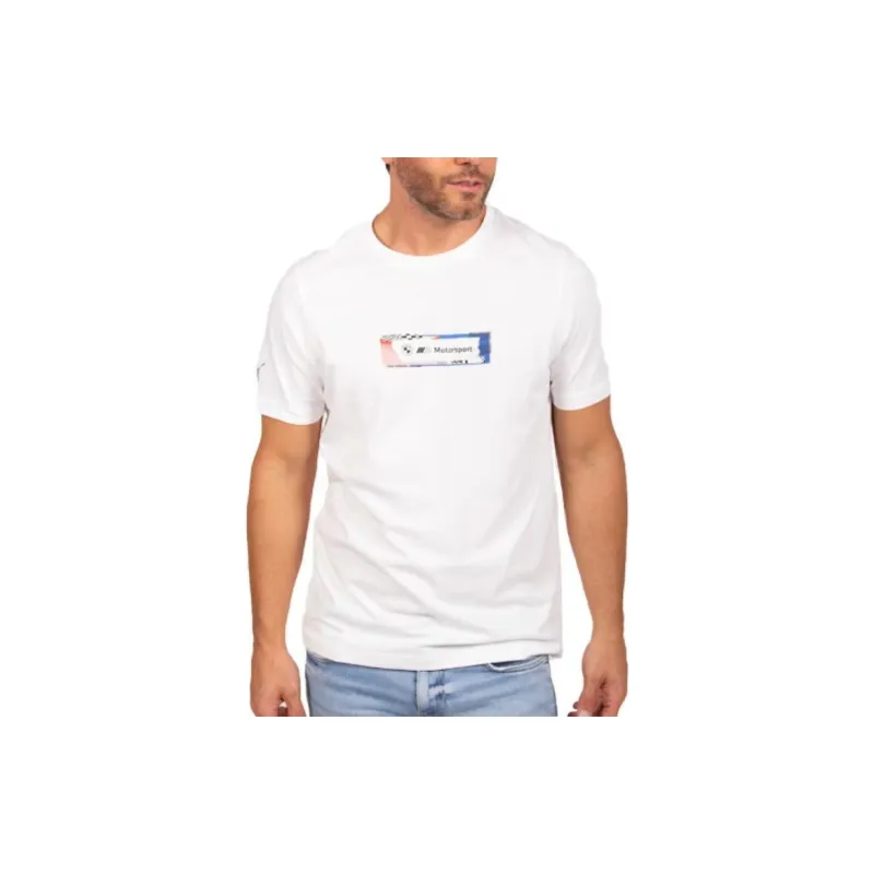 PUMA BMW M Motorsport T Shirt Unisex White-2