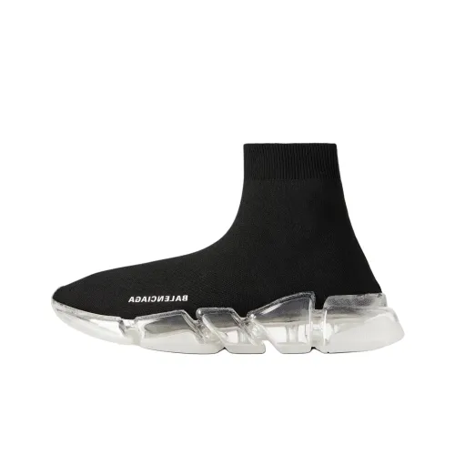 Balenciaga Speed 2.0 Casual Shoes Men High-Top Black