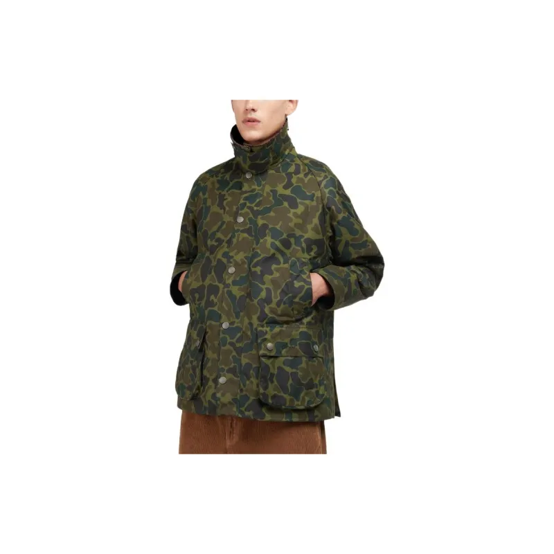 Noah X BARBOUR Jackets Unisex Green-2