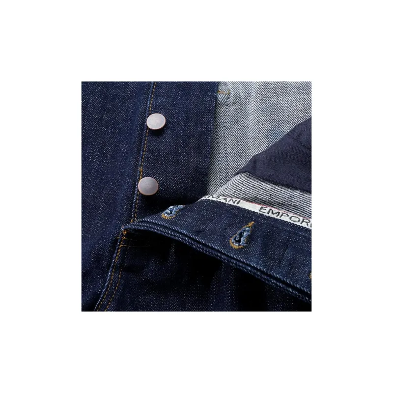 EMPORIO ARMANI SS24 Jeans Men's Dark Denim Blue Color-3