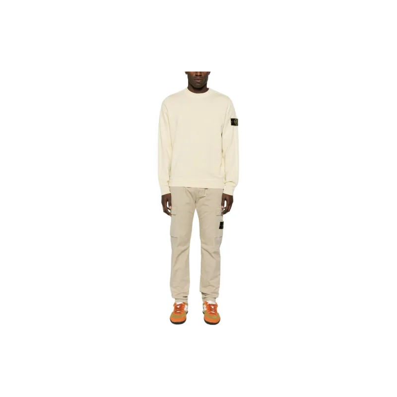 STONE ISLAND Logo Patch Crewneck Sweatshirt-1