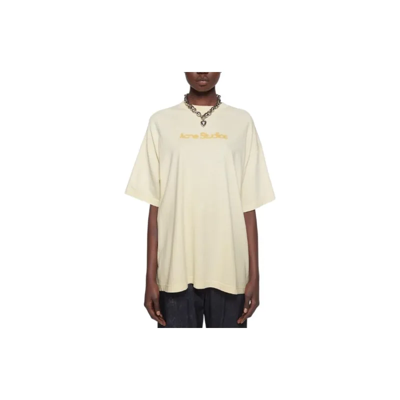 Acne Studios Blurred Logo Relaxed Fit T Shirt-1