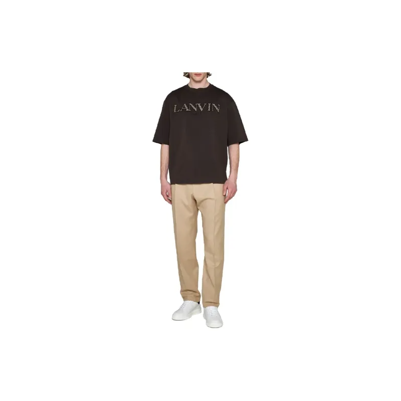 Lanvin T Shirts Men Brown-1