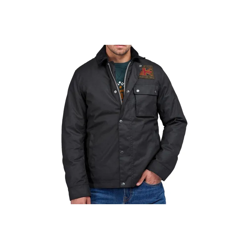 BARBOUR Wax-effect Field Jacket-1