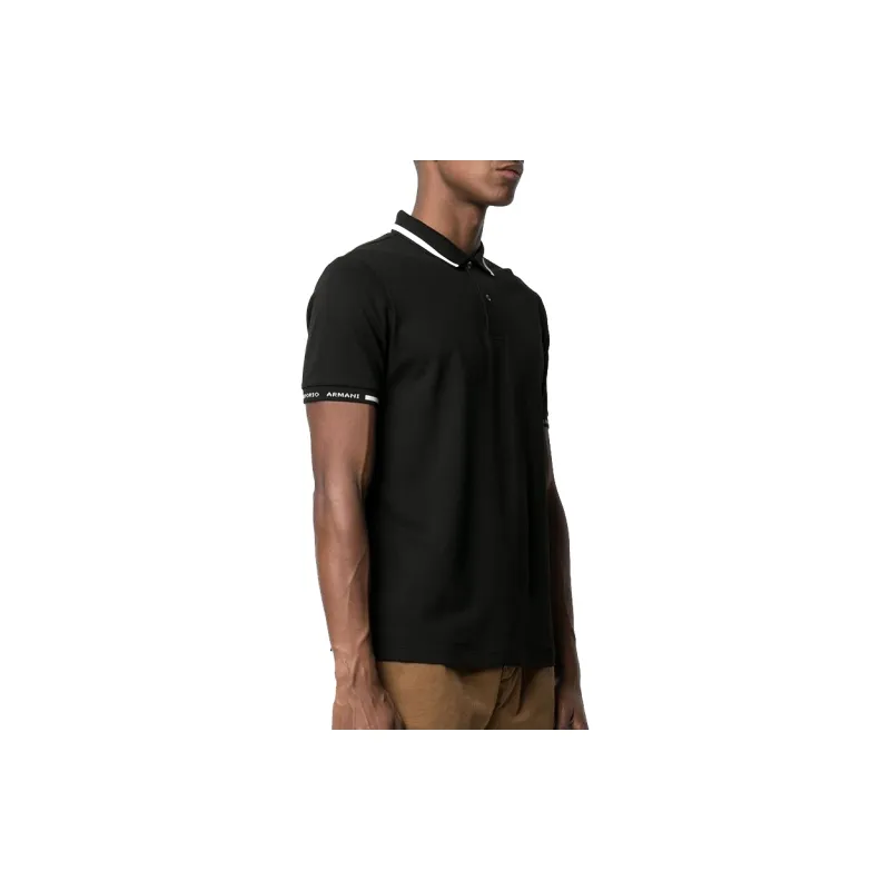 EMPORIO ARMANI Polo Shirt Men's Blue Black-3