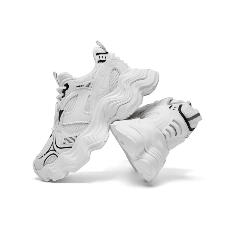CHERYKALLY Cushioning Anti Slip And Wear Resistant Height Increasing Low Top Chunky Sneakers Women's-5