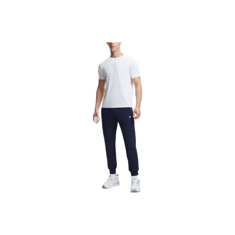 FILA Fitness Series Knitted Sports Pants Men's Royal Blue-4