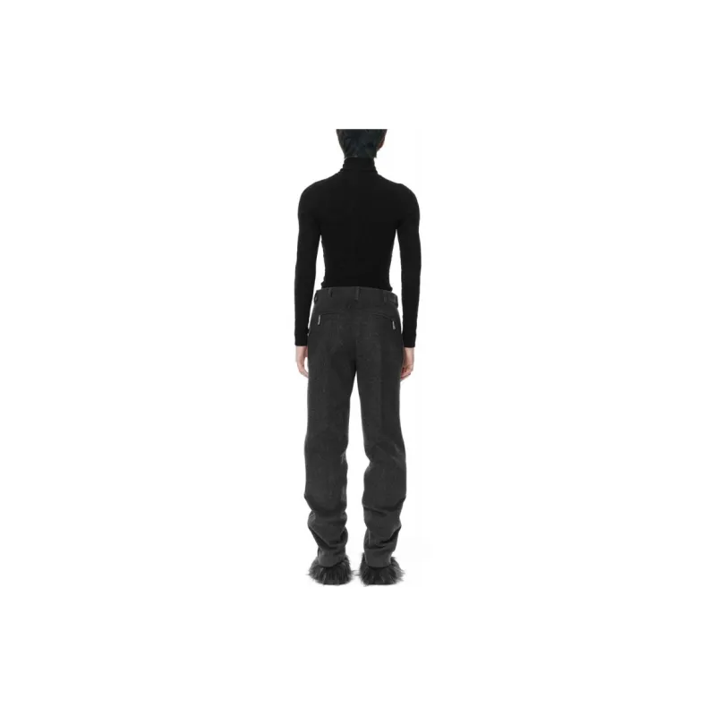 WE11DONE Suit Trousers Men Black/Dark Gray-1