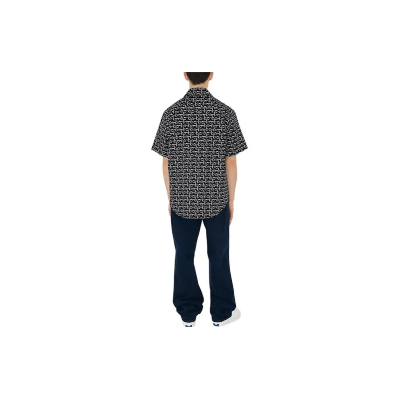 Burberry Monogram Print Short Sleeve Shirt-4