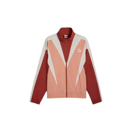 PUMA Sportstyle Series Jackets Unisex Peach Pink / Mars Red