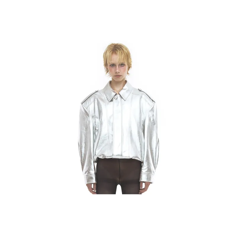 OSOI Jackets Coats Unisex Silver White-3