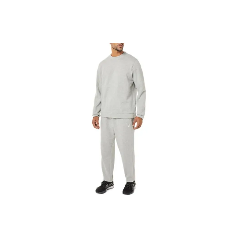 Asics Fleece Tapered Pant Knitted Sports Pants Men's Gray-1