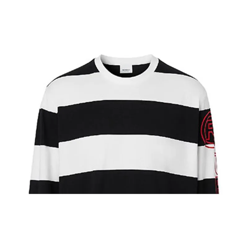 Burberry T Shirt Men's Black White-5
