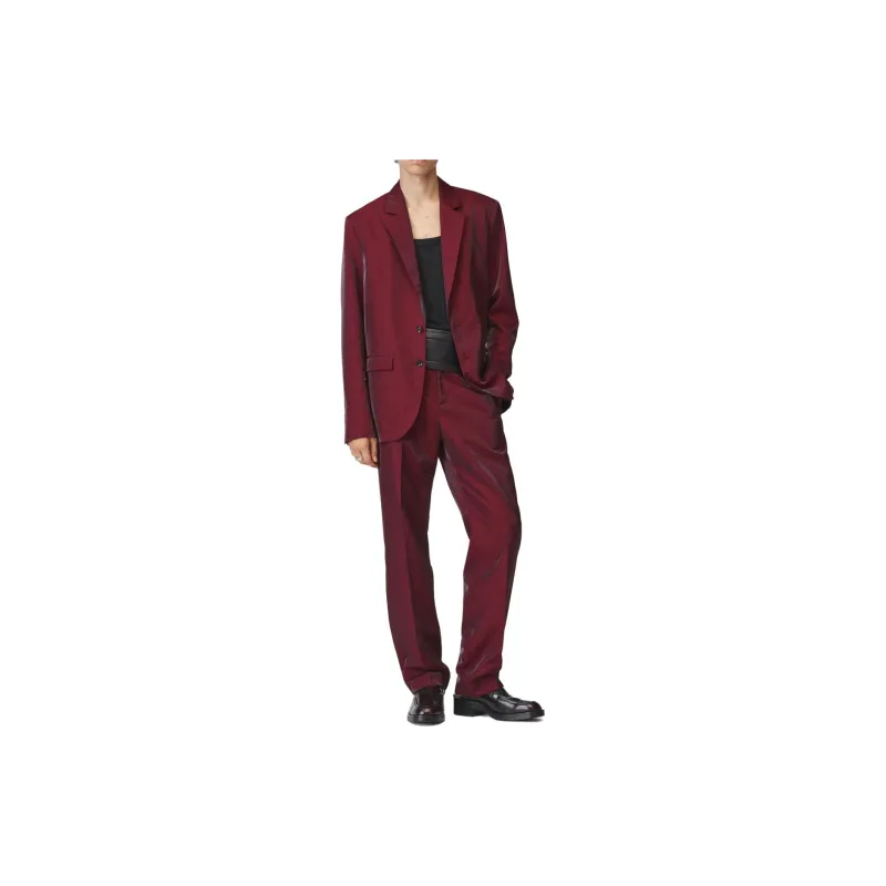 ZARA Suit Trousers Men Red-1