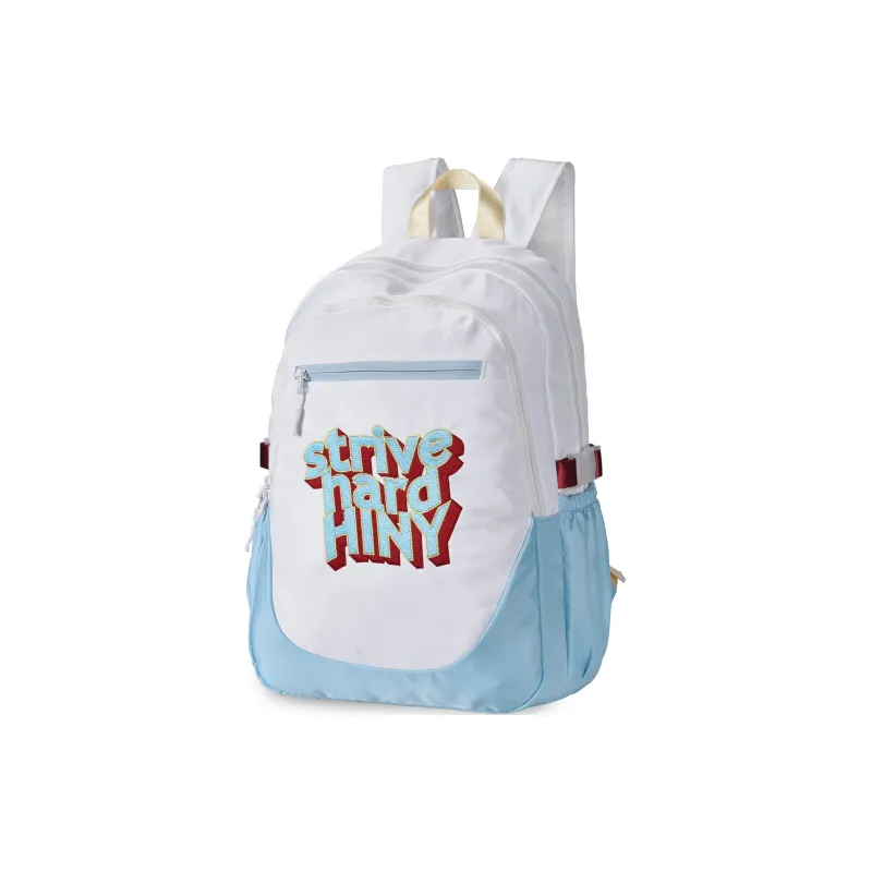 HINY Polyester Backpack 15.6 Inches Laptop Bag Regular Unisex Light Gray-1