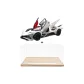 EVO White+Solid Wooden Sole Ambient Light Assembly Display Case