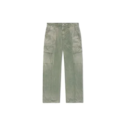 RHUDE Cargo Pants Men Gray Green