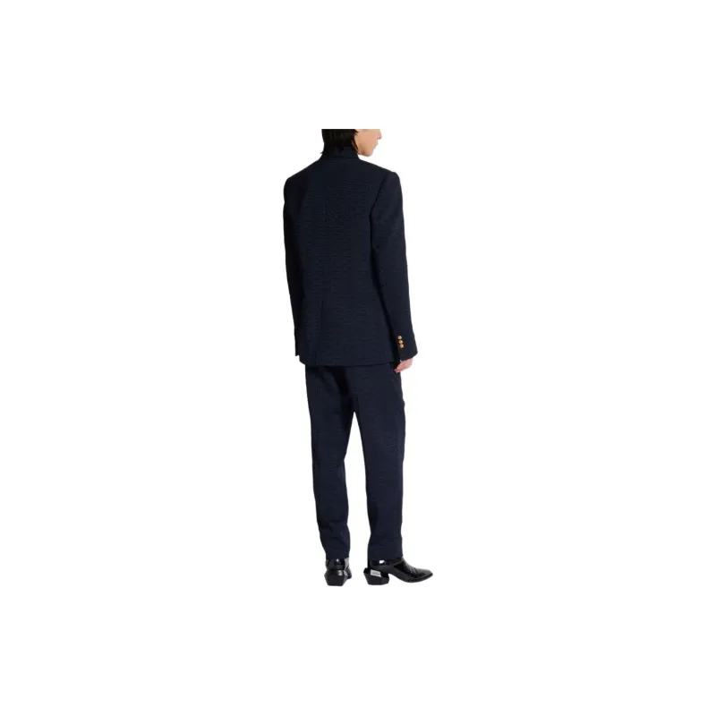 BALMAIN PB monogram Satin Blazer-2