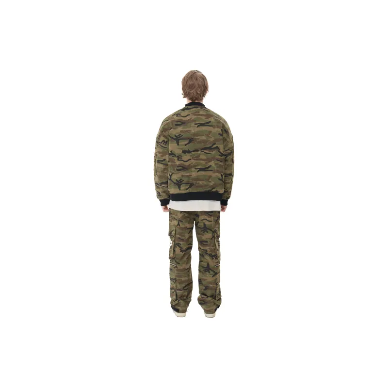False Perception Jackets Coats Unisex Army Green-3