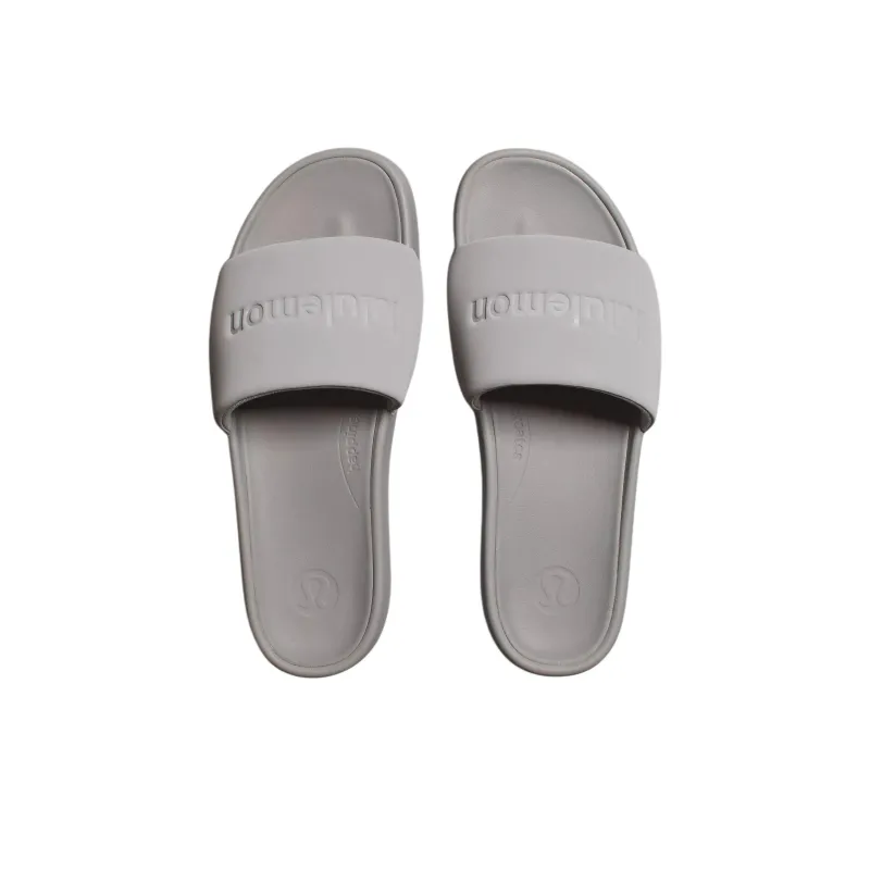 Lululemon Restfeel Slide Slip Resistant Quick Dry Slide Slippers Men's Gray-3