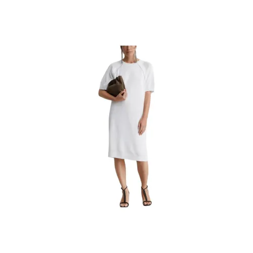 Brunello Cucinelli Short-Sleeved Dresses Women's White