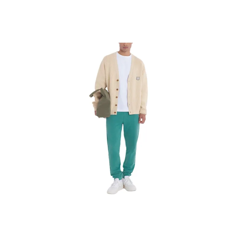 Maison Kitsune Fox Head Patch Elastic Waist Jogging Pants-4