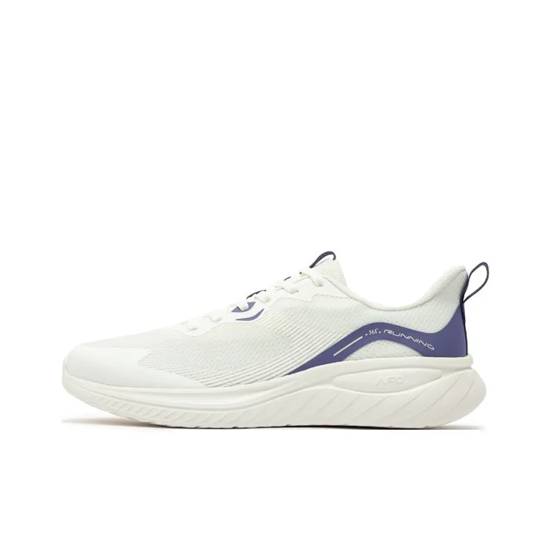 361° Cushioning Anti Slip And Wear Resistant Low Top Casual Running Shoes Men's White Blue-0