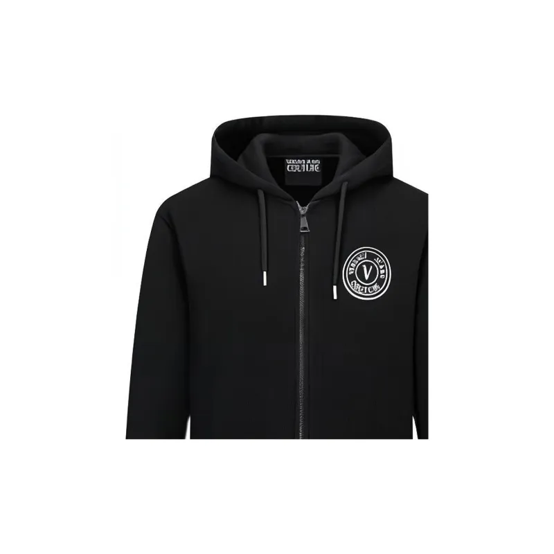 VERSACE JEANS COUTURE Logo Print Hooded Jacket-3