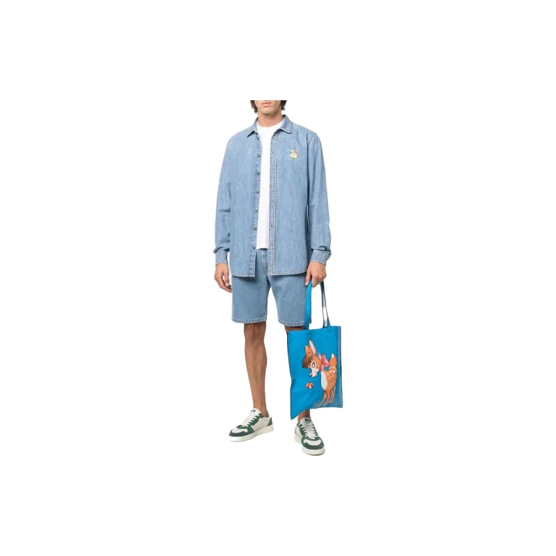 MOSCHINO Shirts Men Blue-1