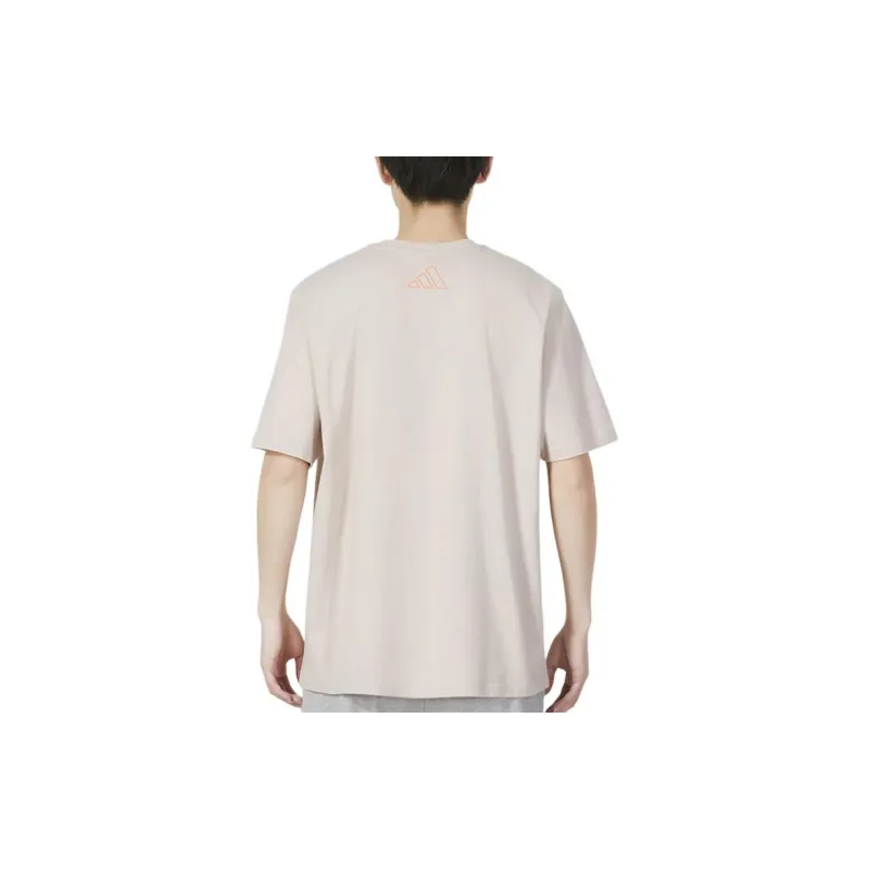 Adidas T Shirts Men Tan-2