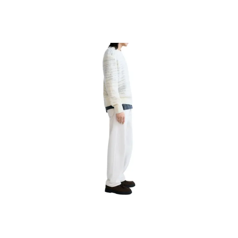 ZARA Sweaters Men White-4