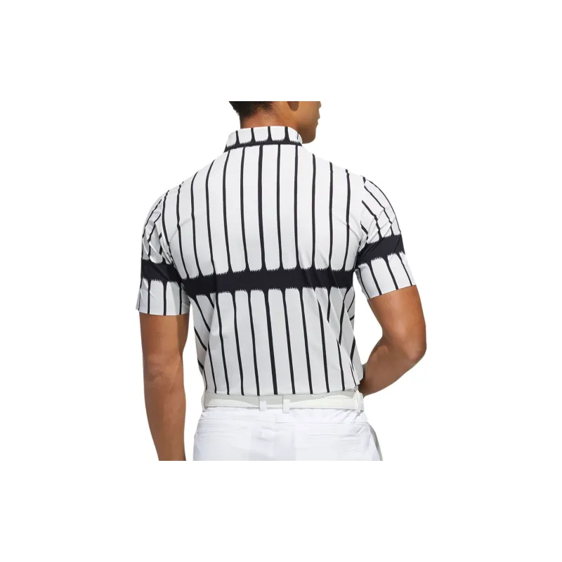 Adidas Polo Shirt Men's Black White-2