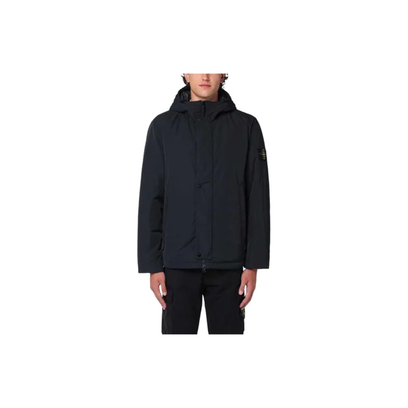 STONE ISLAND Funnel Neck Hooded Jacket-2