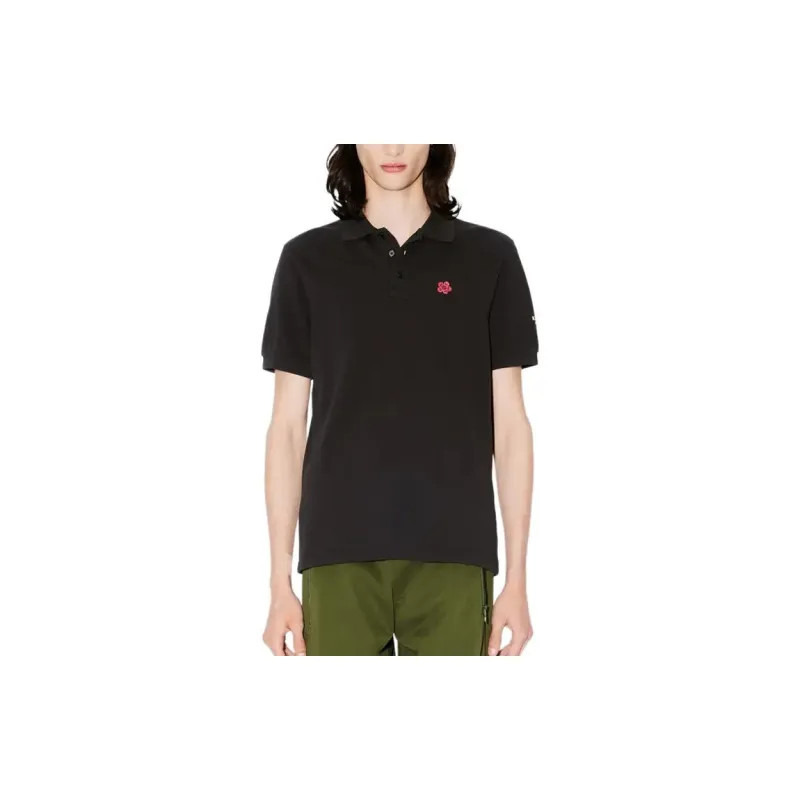 KENZO Logo Embroidered Short Sleeved Polo Shirt-2