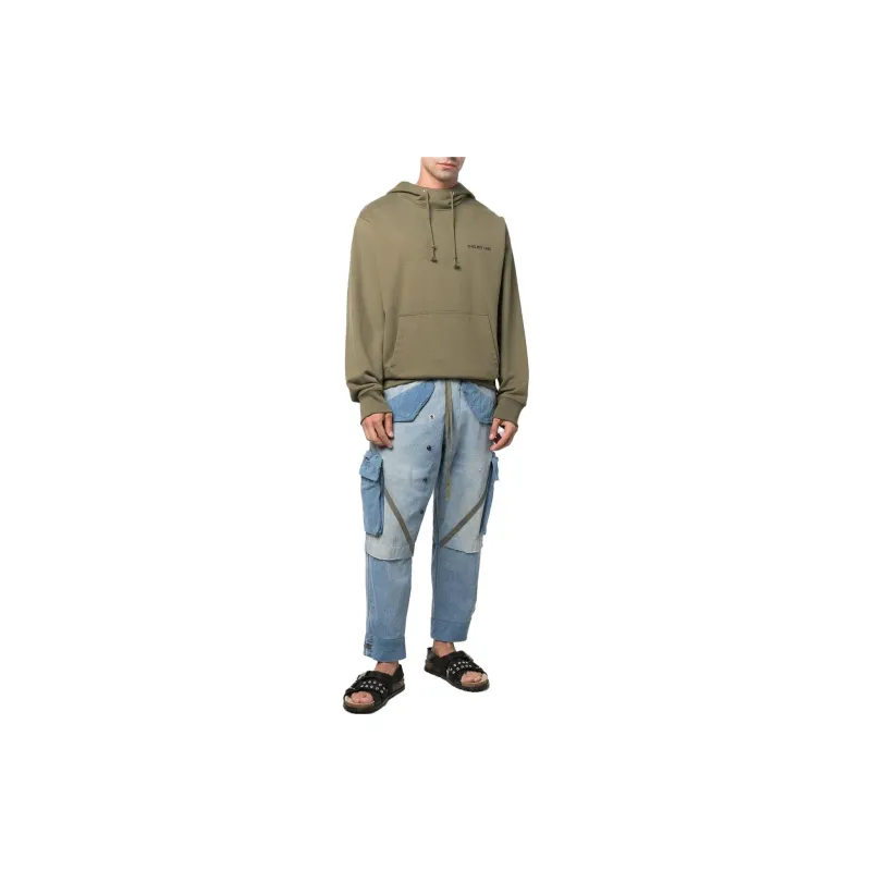 GREG LAUREN Panelled Tapered Jeans-1